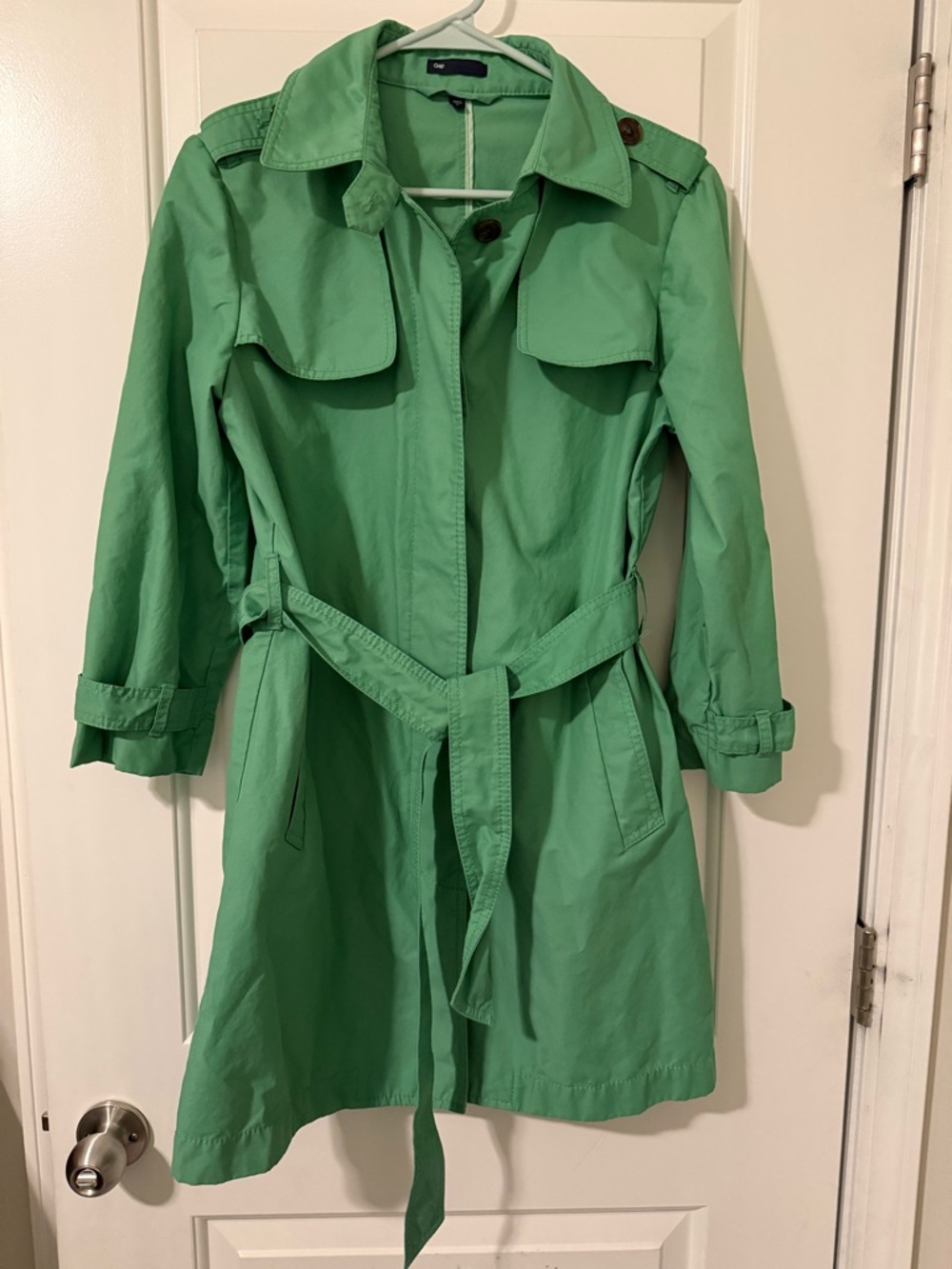 GAP Green Trench Coat with Belt